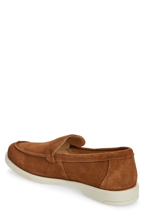 Marc Joseph New York Barry Ct Loafer In Cognac Suede/white Sole