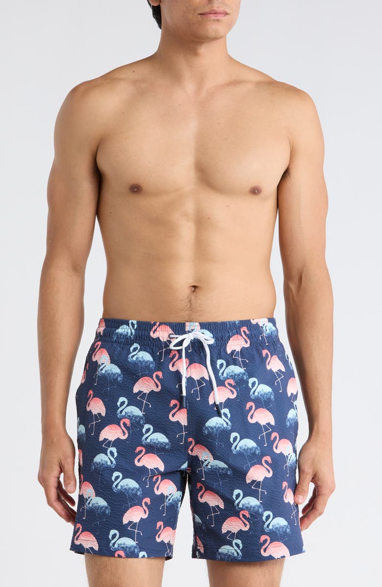 Trunks Surf & Swim Co. Sano 6.5-Inch Swim Shorts, Main, color, Marine