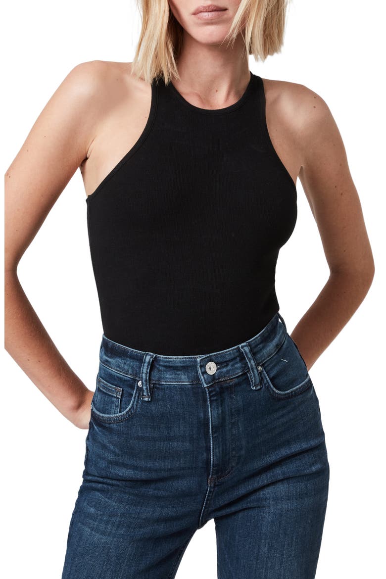Jamie Tank Bodysuit, Main, color, BLACK