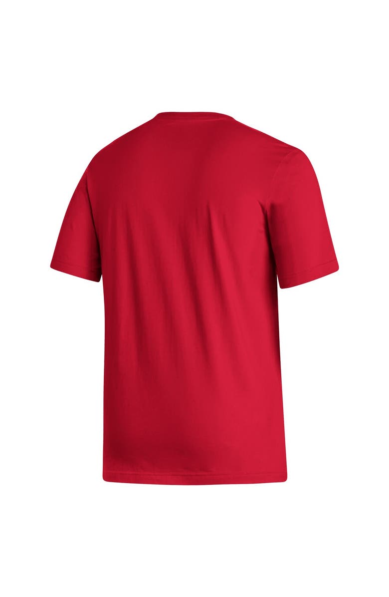 adidas Men's adidas Scarlet Nebraska Huskers Memorial Stadium 100th Anniversary Sideline Strategy Fresh T-Shirt, Alternate, color, Scarlet