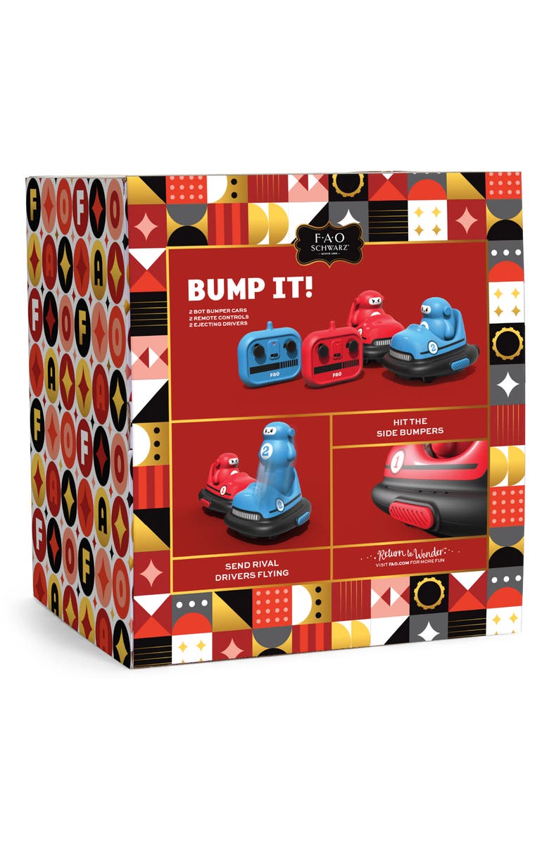 FAO Schwarz Radio Controlled Bumper Car Bots Toy, Alternate, color, Blue/ Red