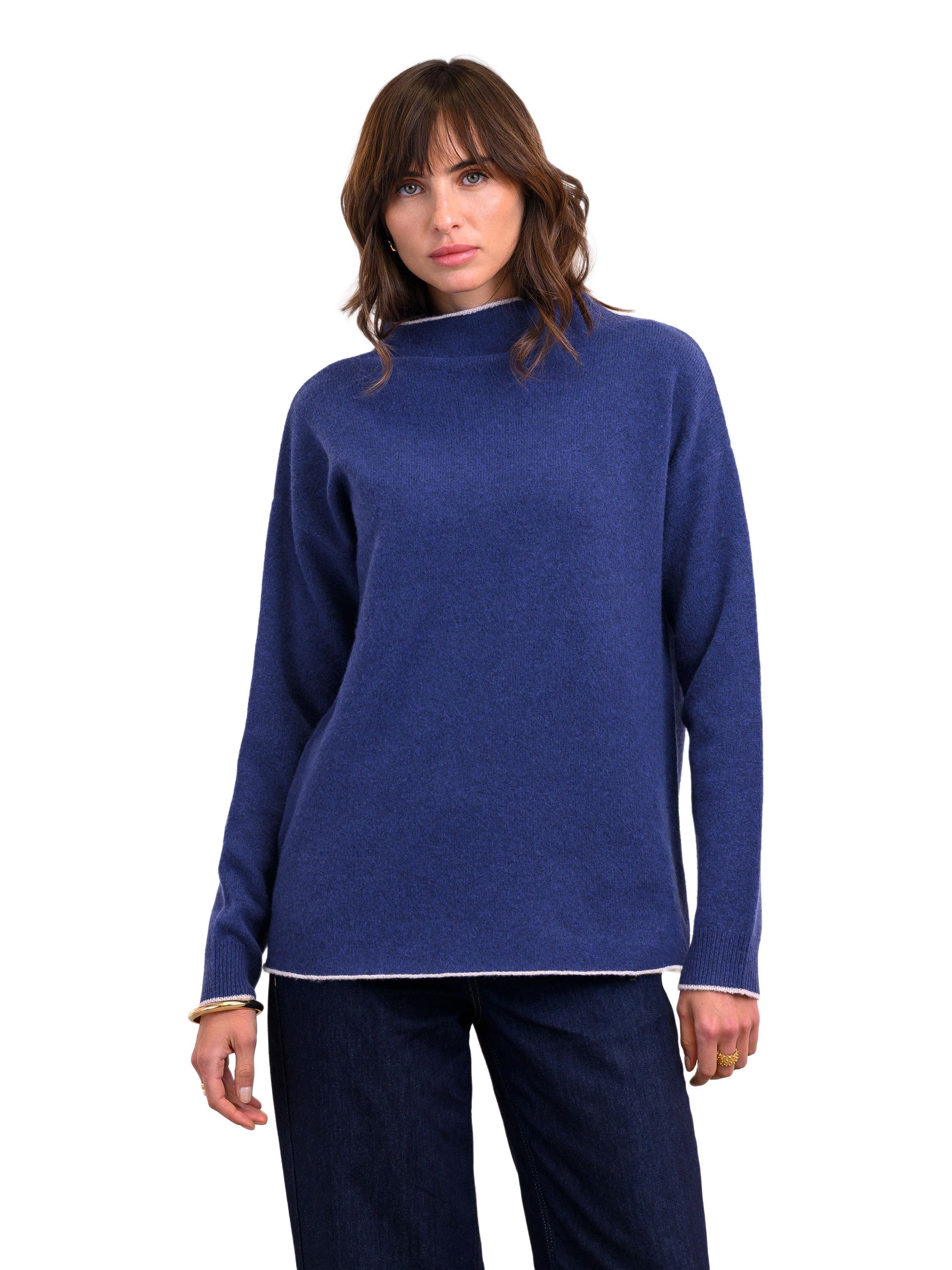 Felted Funnel Neck Sweater