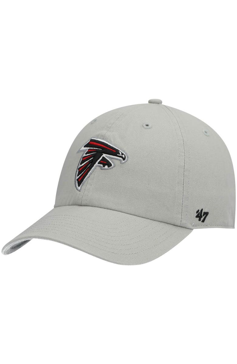'47 Men's '47 Gray Atlanta Falcons Clean Up Adjustable Hat, Main, color, Gray