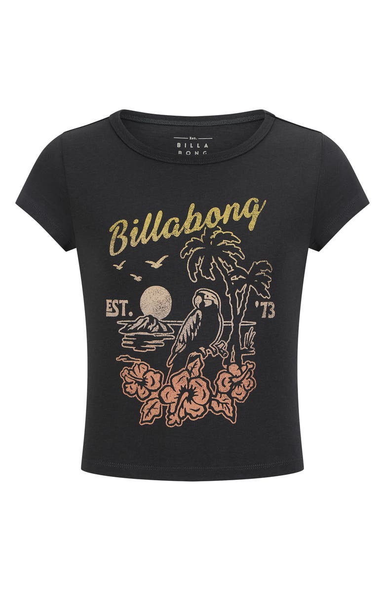 Billabong Kids' Parrot World Graphic T-Shirt, Main, color, Black