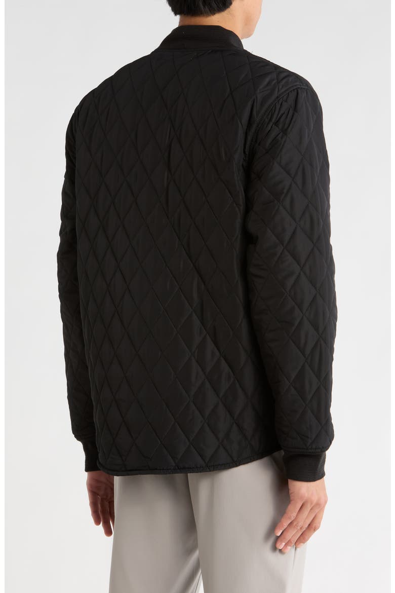 Diamond Quilted Jacket, Alternate, color, BLACK
