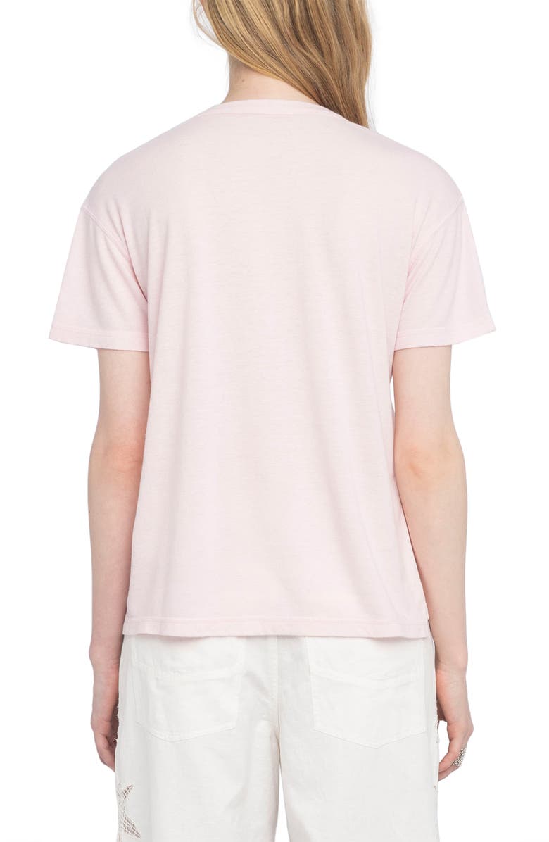 Zadig & Voltaire Marta Diamante Wings T-Shirt, Alternate, color, Candy