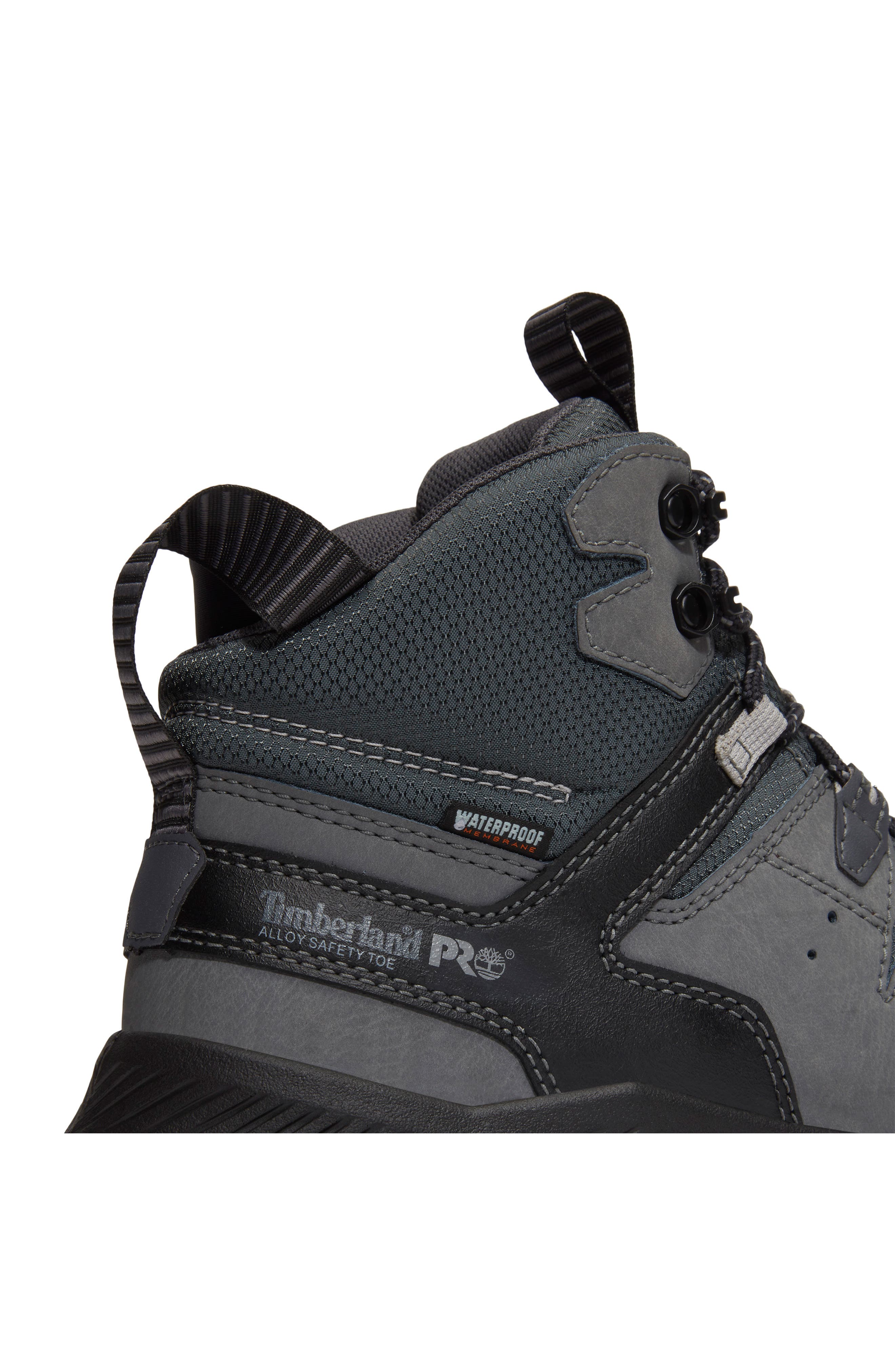Tempe 6-Inch Soft Toe Waterproof Work Boot, Alternate, color, MEDIUM GREY LEATHER