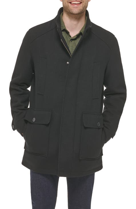 Wool Blend Twill Field Jacket