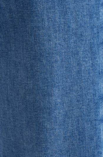 Anessa High Waist Raw Hem Wide Leg Jeans
