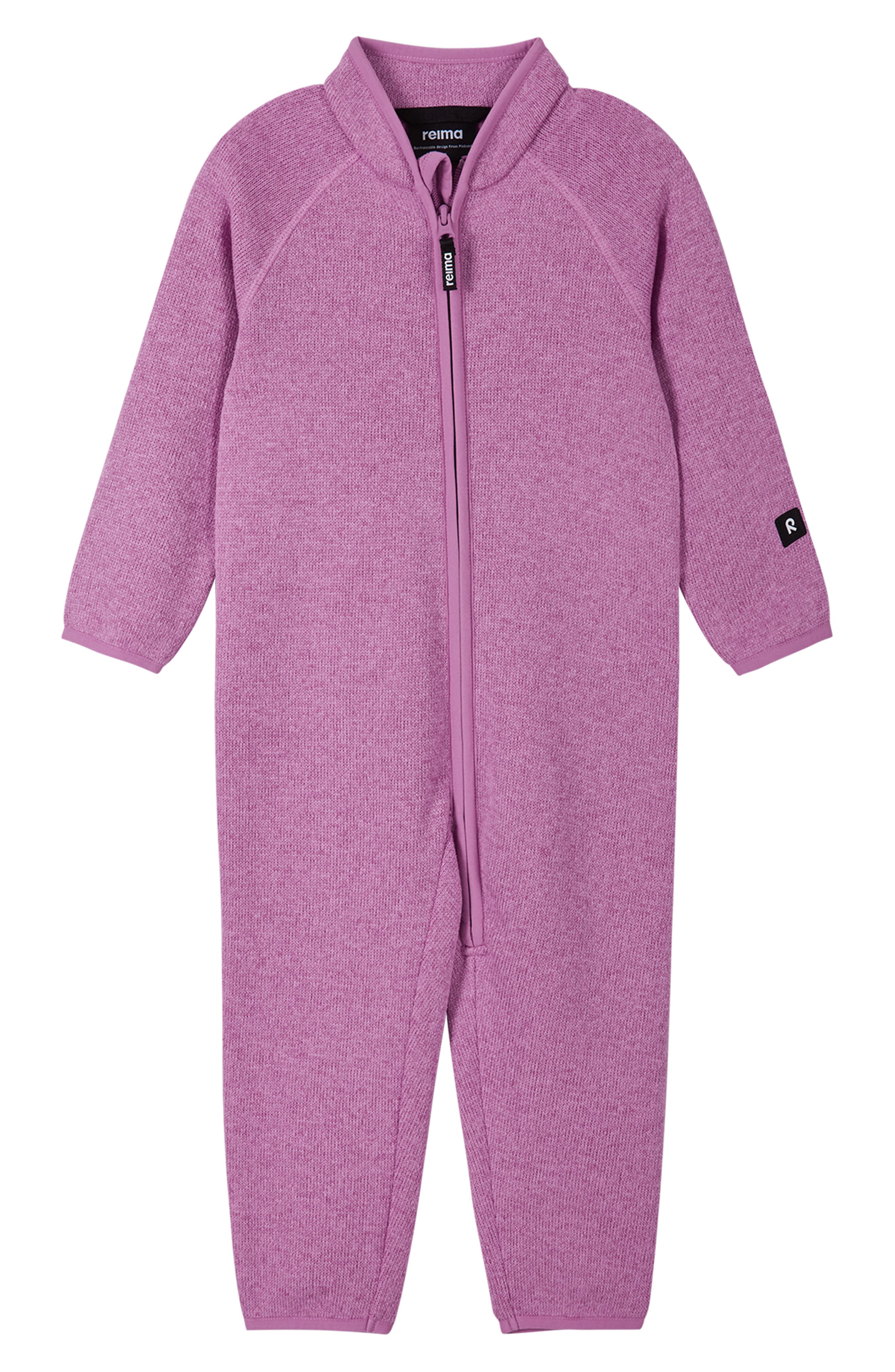 Reima Tahti Fleece Romper in Mauve Pink 