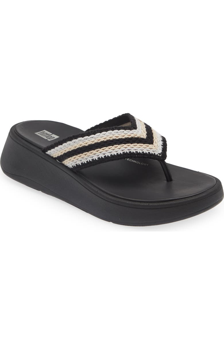FitFlop F-Mode Crochet Flip Flop, Main, color,