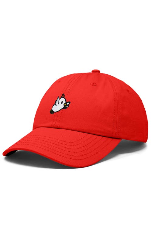 DALIX DALIX CHICKEN EMBROIDERED COTTON CAP