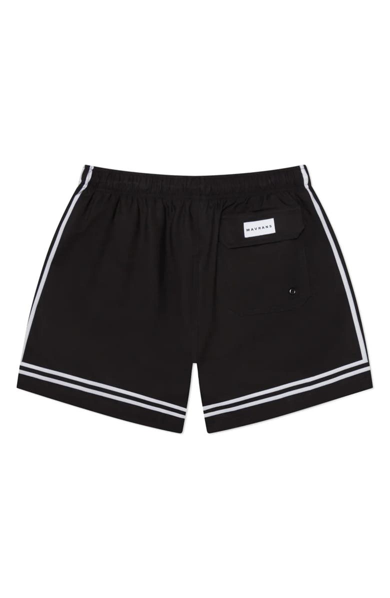 MAVRANS Black Game Performance Swim Trunks, Alternate, color, Black