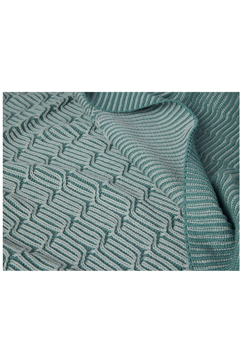 Ivy Organic Cotton Knit Throw Blanket, Alternate, color, THYME