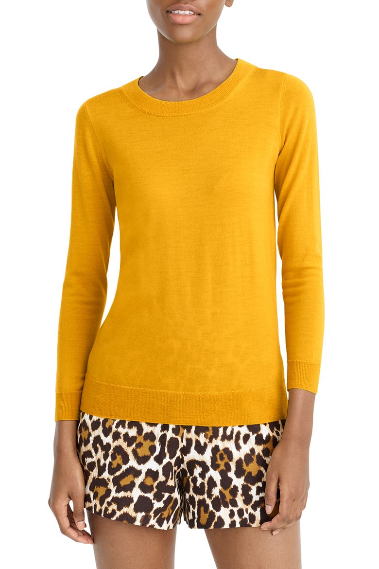 Tippi Merino Wool Sweater, Main, color, RICH GOLD