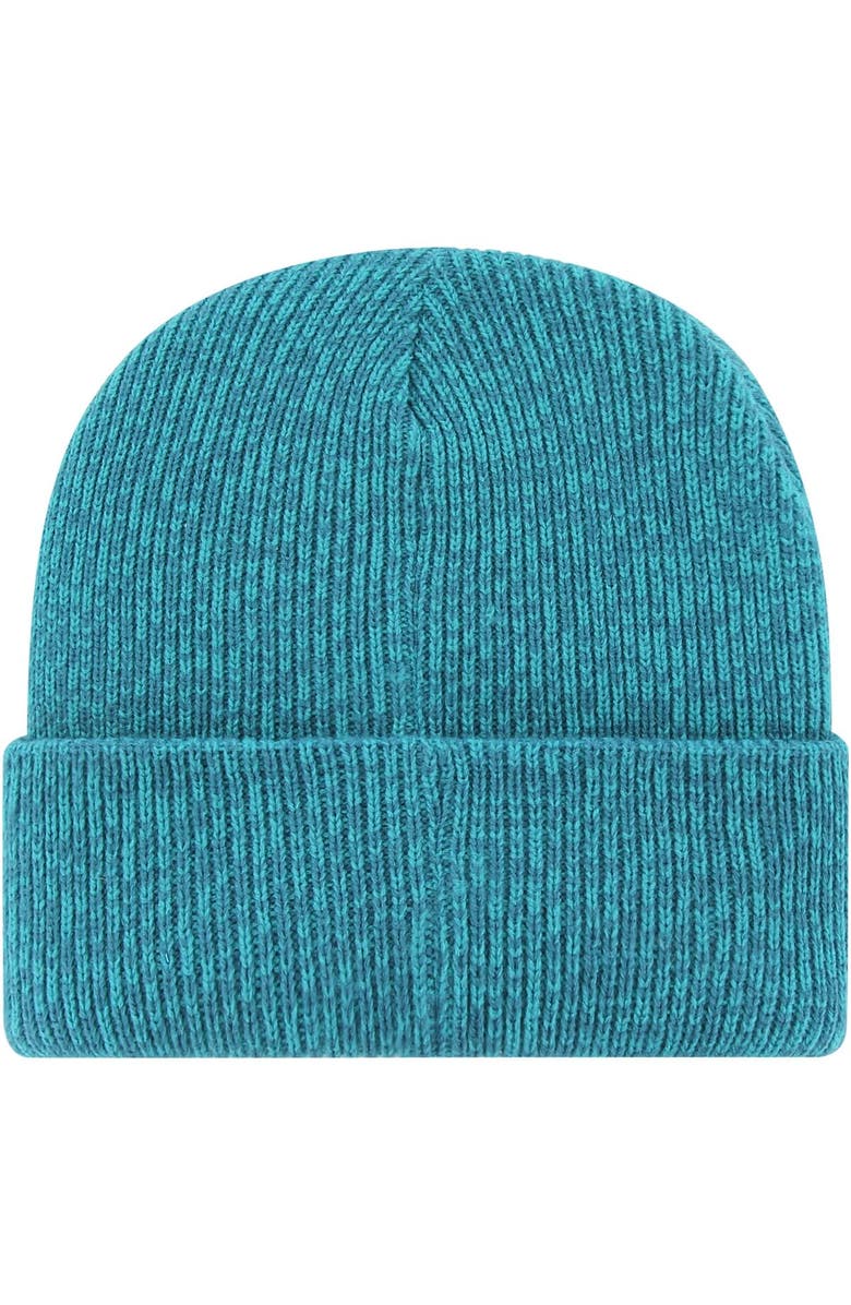 '47 Men's '47 Turquoise Charlotte Hornets Brain Freeze Cuffed Knit Hat, Alternate, color,