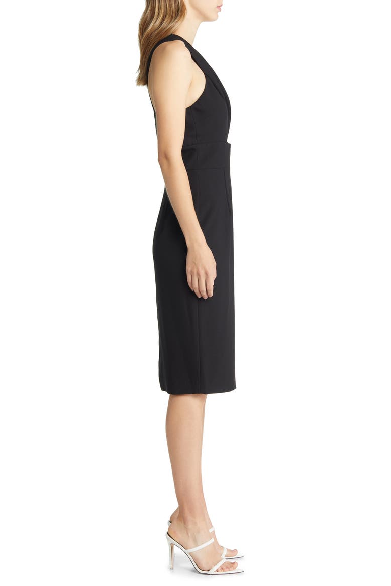 Honey One-Shoulder Sheath Dress, Alternate, color, BLACK