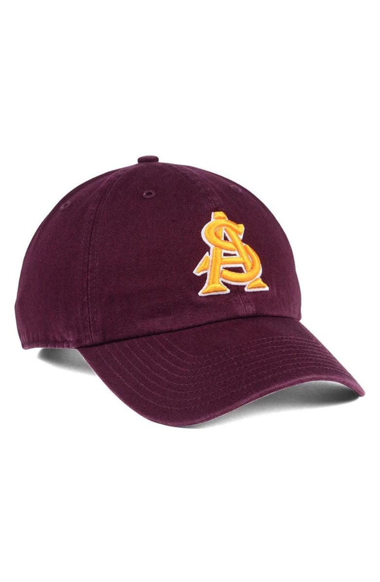 '47 Men's '47 Maroon Arizona State Sun Devils Clean Up Adjustable Hat, Alternate, color,