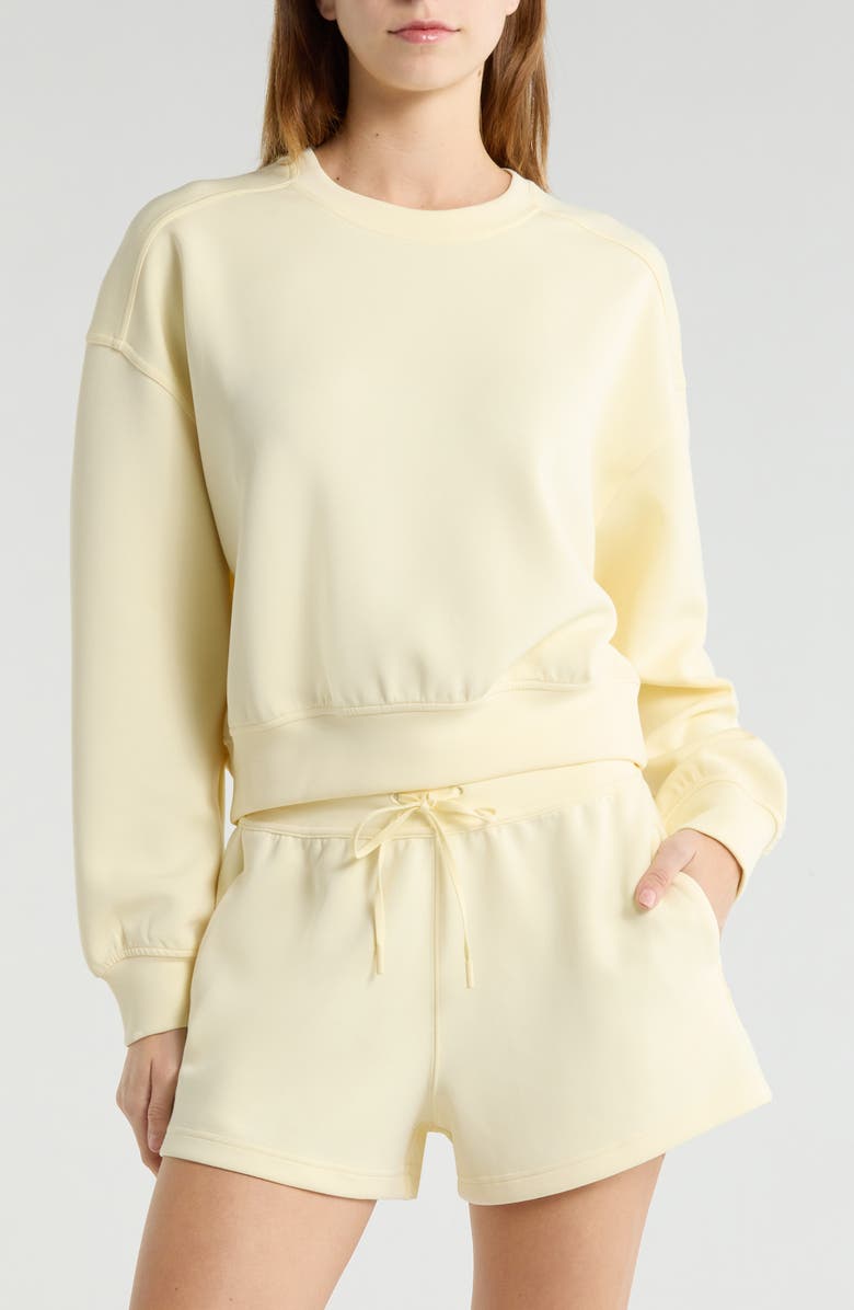 TravisMathew Cloudscape Sweatshirt, Main, color, Pear Sorbet