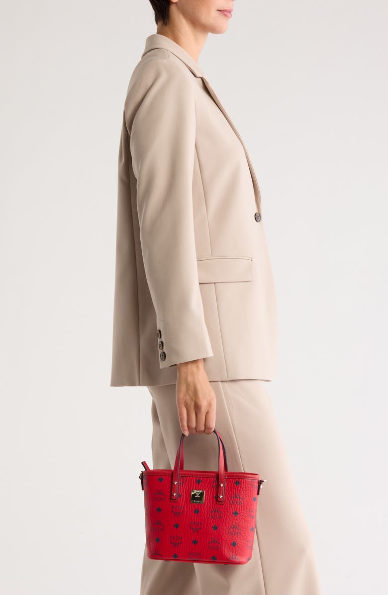 MCM Aren Visetos Coated Canvas Tote, Alternate, color,