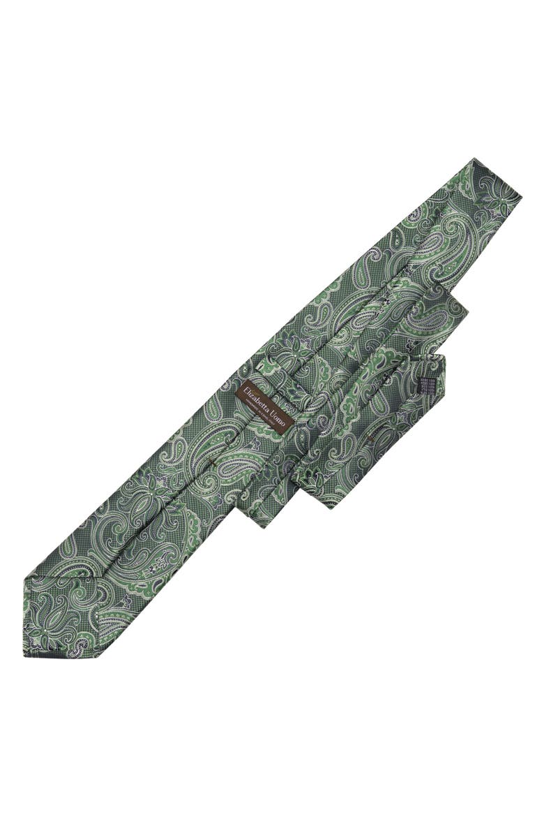 Pavia - Silk Jacquard Tie for Men, Alternate, color, Emerald Green