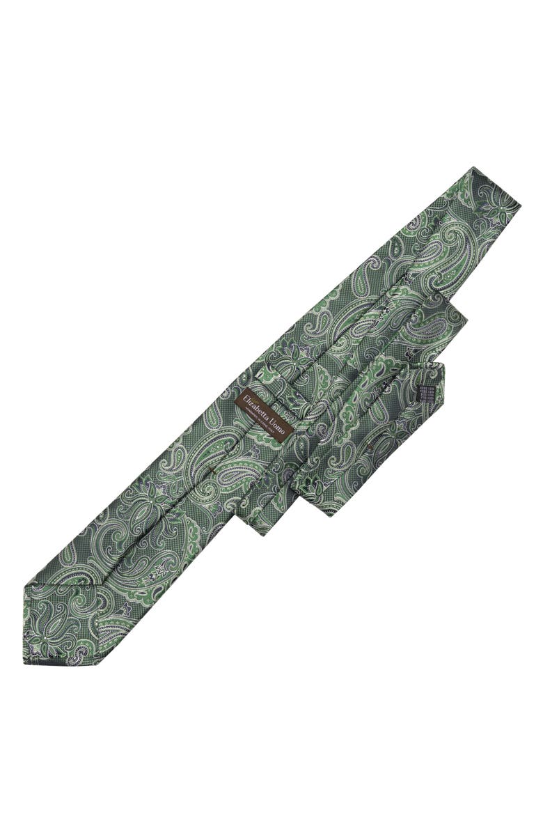 Elizabetta Pavia - Silk Jacquard Tie for Men, Alternate, color, Emerald Green