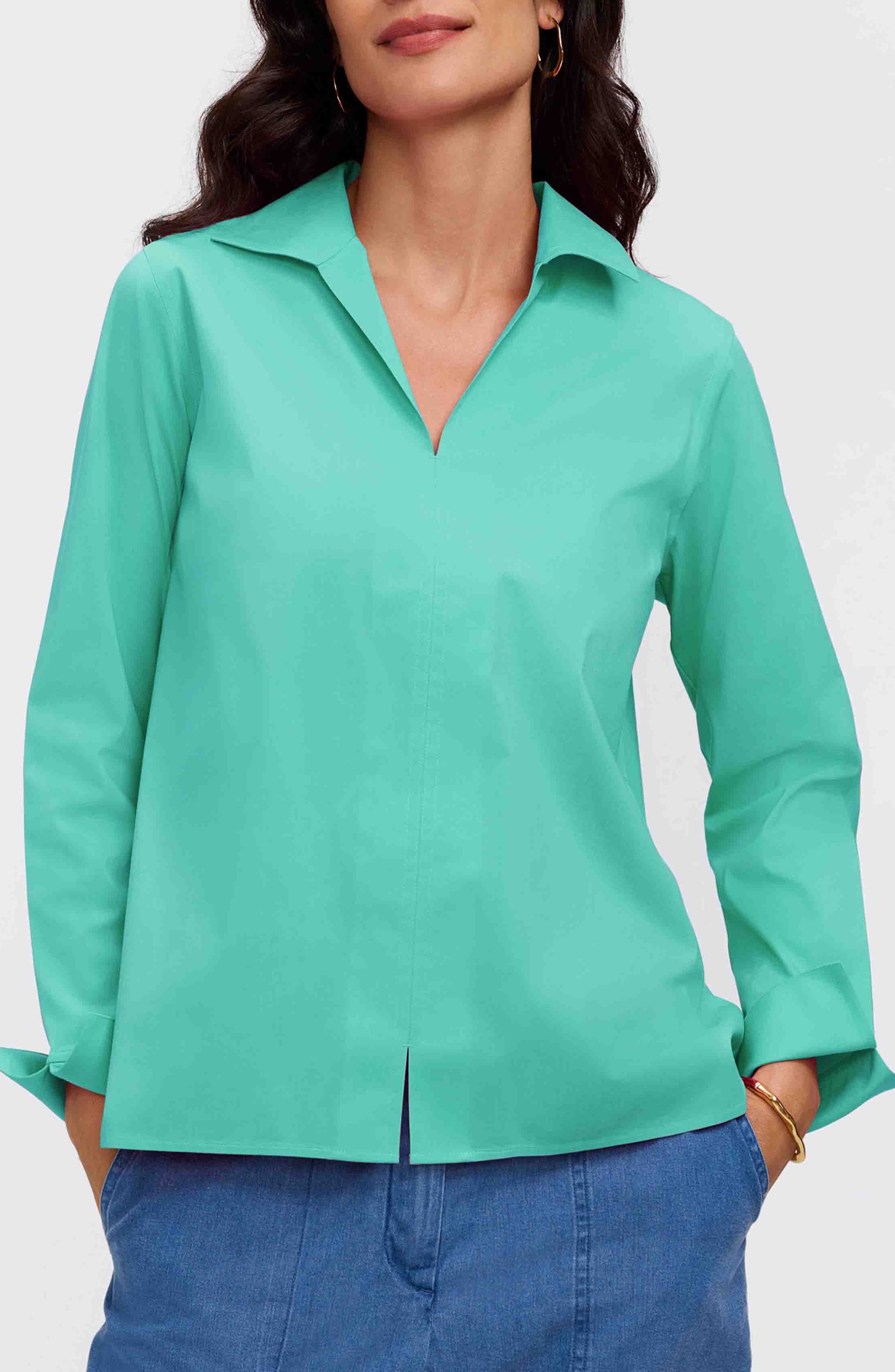 Agnes Cotton Blend Popover Top