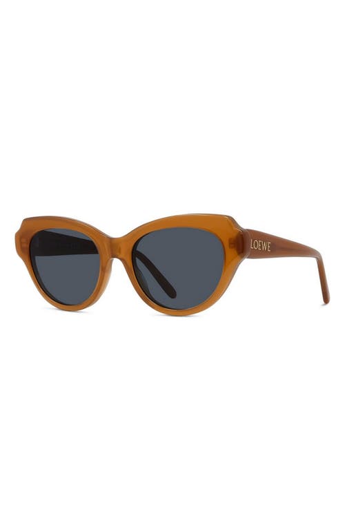 Loewe Slim 53mm Round Sunglasses In Multi