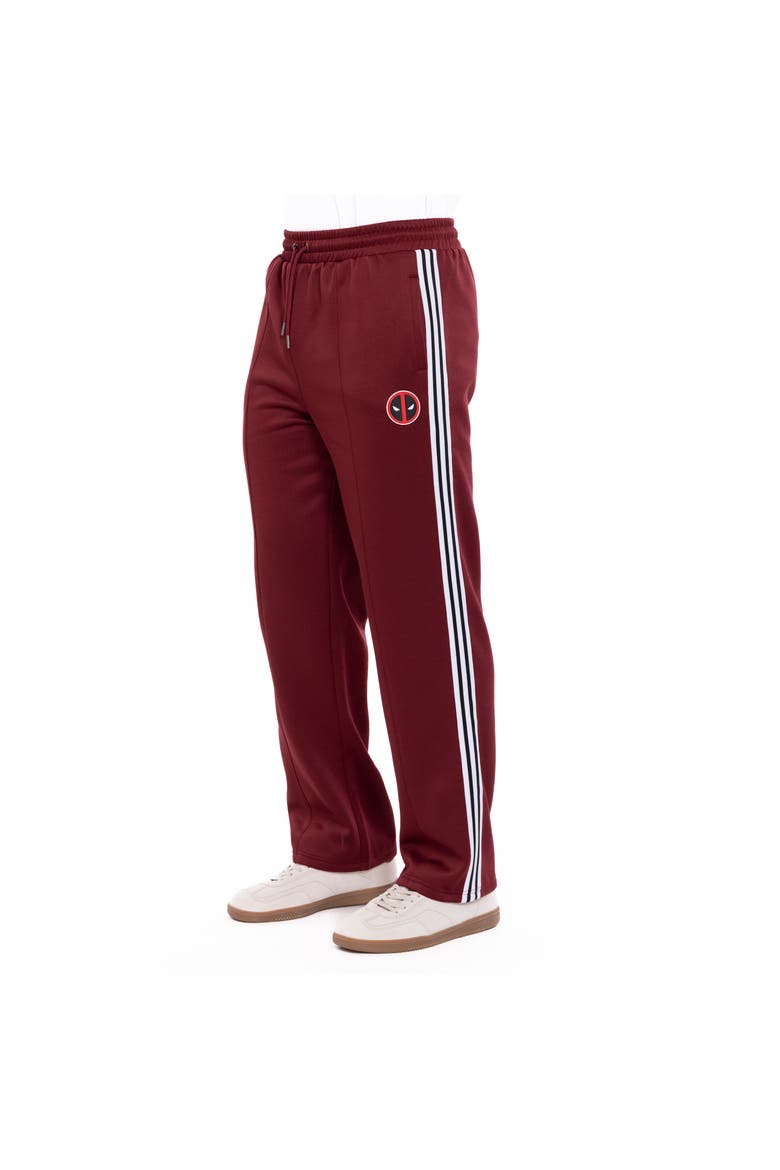 Deadpool & Wolverine Athletic Track Pants, Alternate, color, Dark Red Deadpool