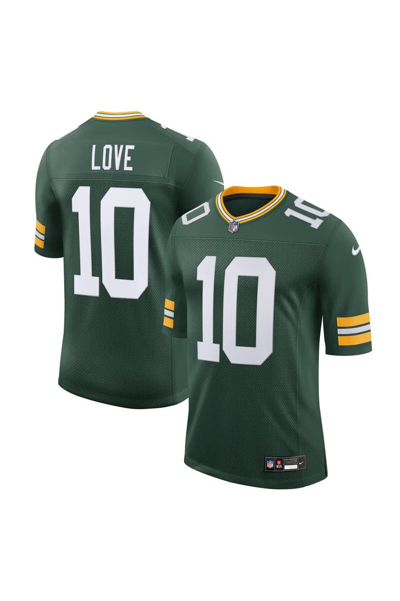 Men's Nike Jordan Love Green Green Bay Packers Team Vapor Untouchable Limited Jersey, Alternate, color, Green
