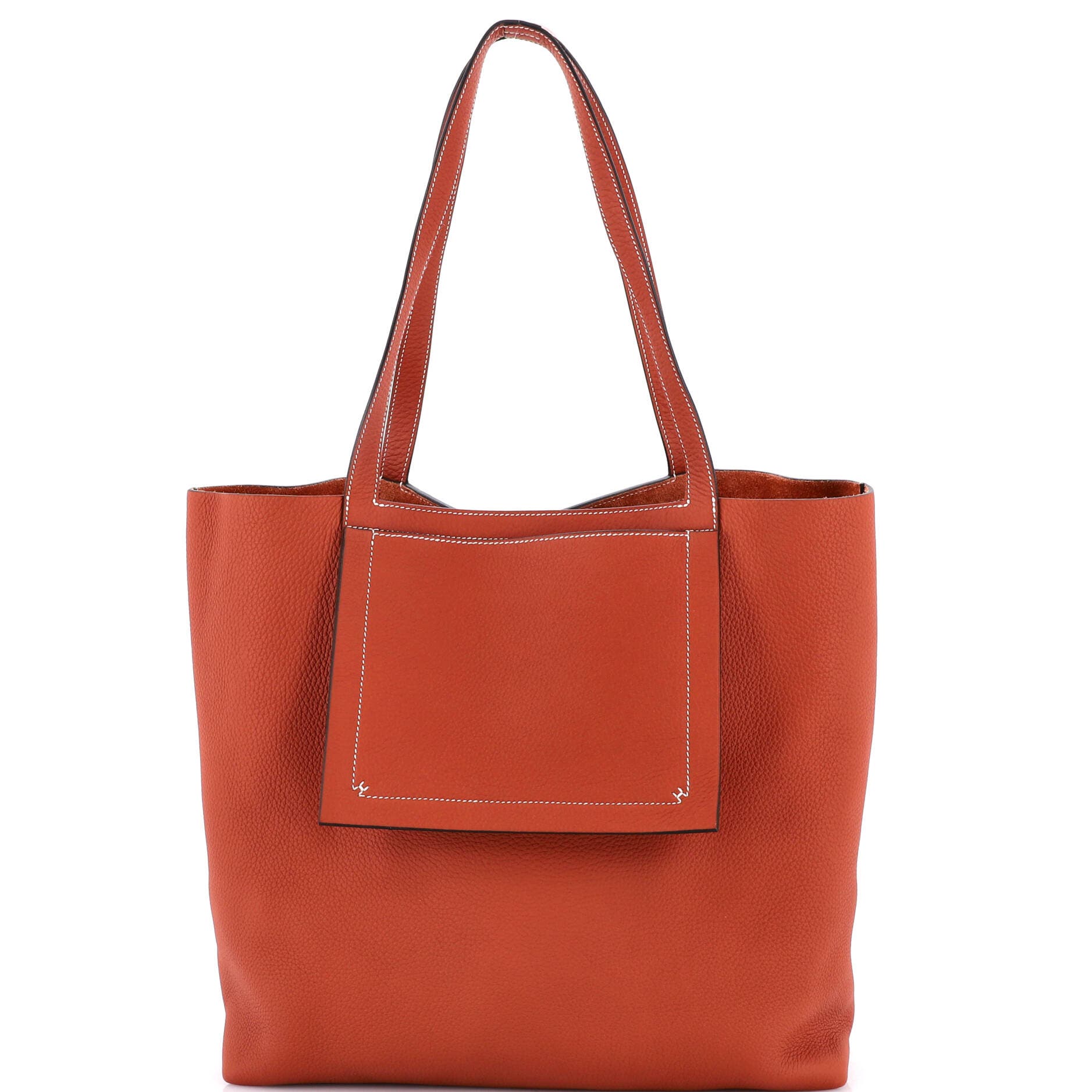 Pre-Owned Hermes Cabasellier Tote Clemence 46, Main, color, Cuivre