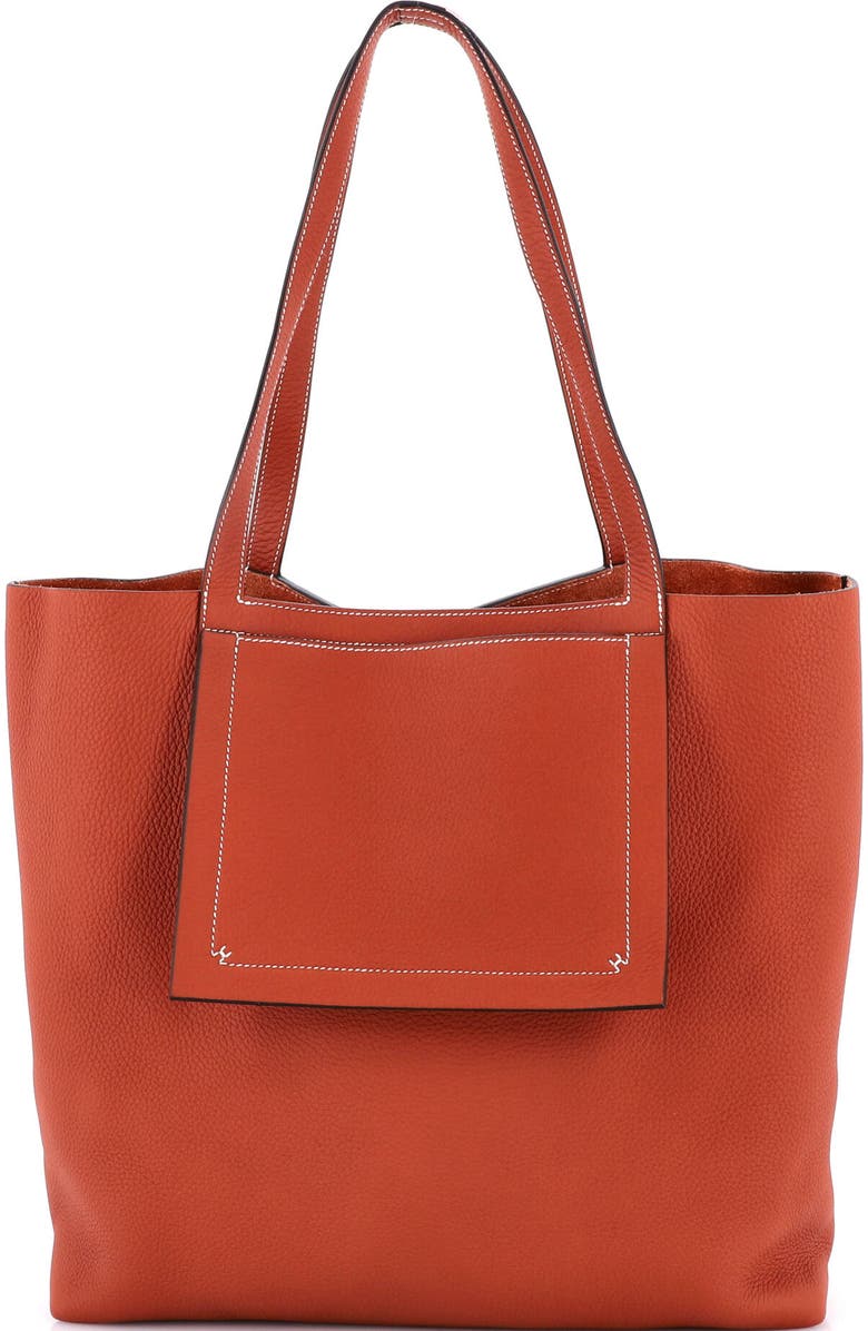 Pre-Owned Hermes Cabasellier Tote Clemence 46, Main, color, Cuivre