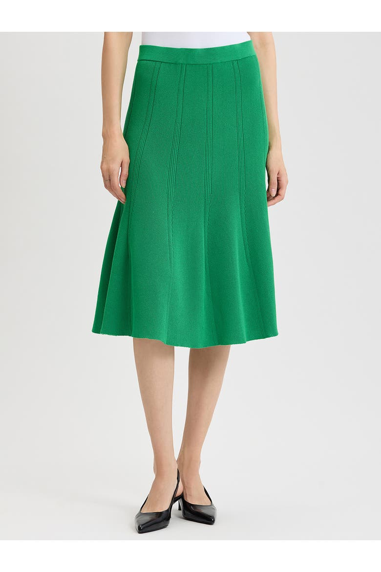 Flared Tonal Soft Knit Skirt, Main, color, Clover Field