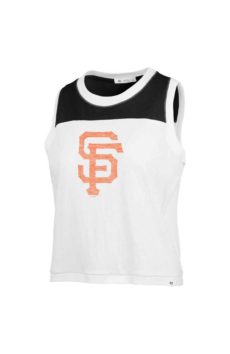 '47 Women's '47 White San Francisco Giants Premier Zoey Waist Length Tank Top, Alternate, color, White