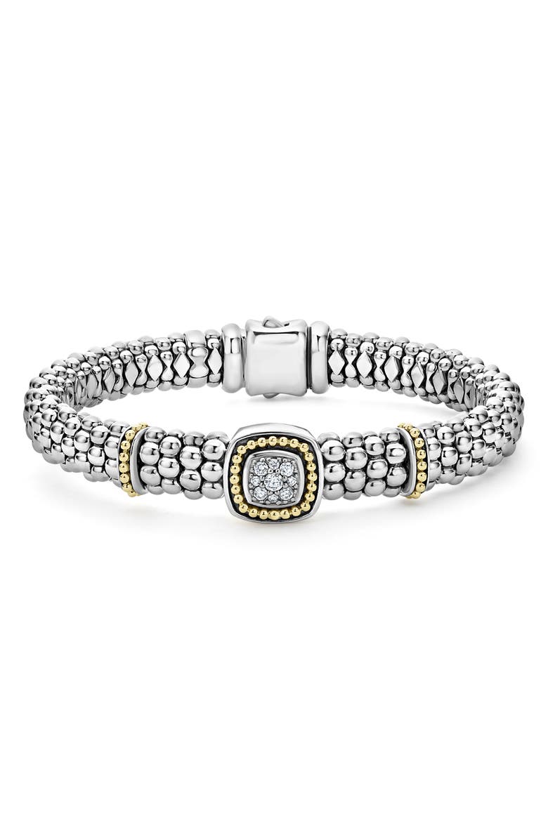 LAGOS Rittenhouse Diamond Pavé Rope Bracelet, Main, color, 