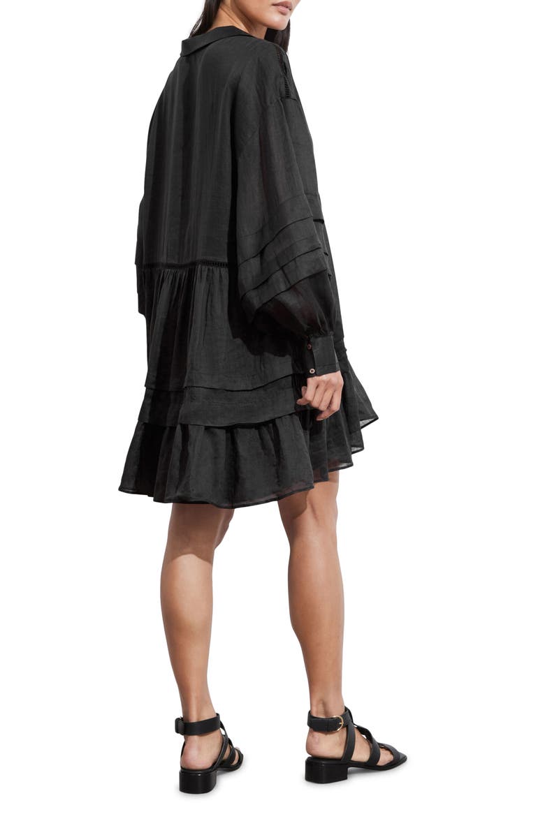 & Other Stories Pintuck Long Sleeve Dress, Alternate, color, 