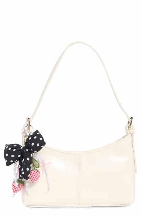 Crinkle Faux Leather Shoulder Bag