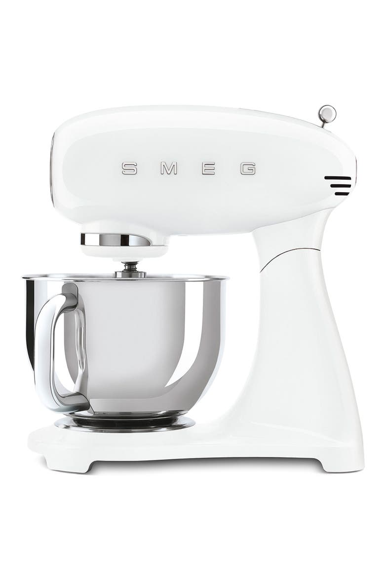 '50s Retro Style Stand Mixer, Main, color, WHITE