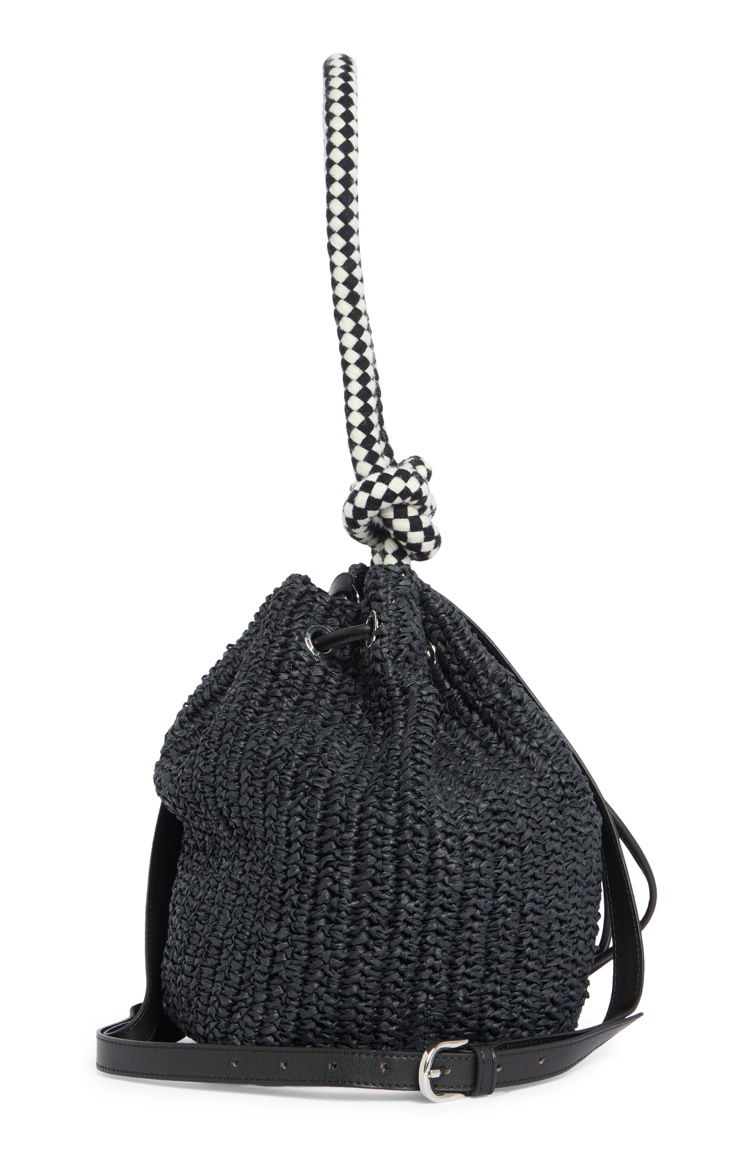 Collection XIIX Drawstring Bucket Bag, Alternate, color, Black