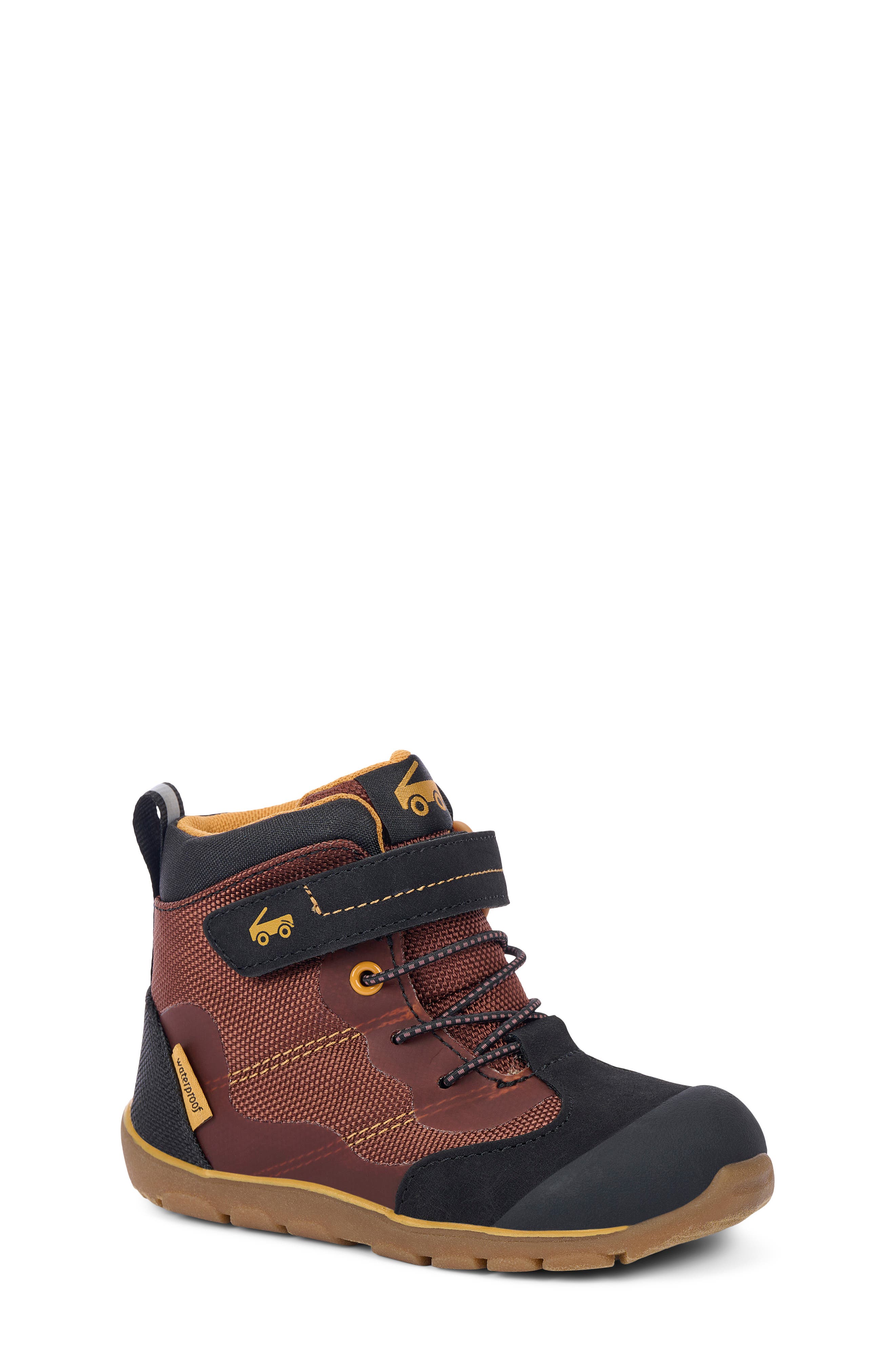 Kids' Canyon Waterproof Boot, Main, color, BROWN/ BLACK