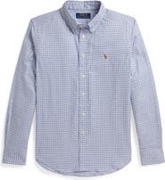 Polo Ralph Lauren Kids' Performance Plaid Long Sleeve Button-Down Shirt