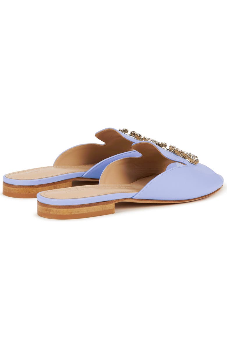 AIMEE ANN LOU Cleo Crystal Slipper in Leather, Alternate, color, Lilac