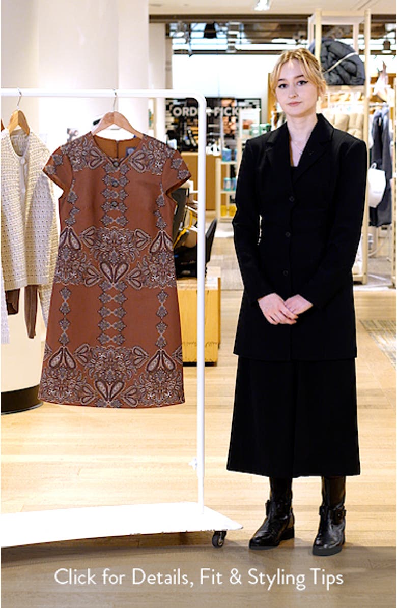 Paisley Print Shift Dress, sales video thumbnail