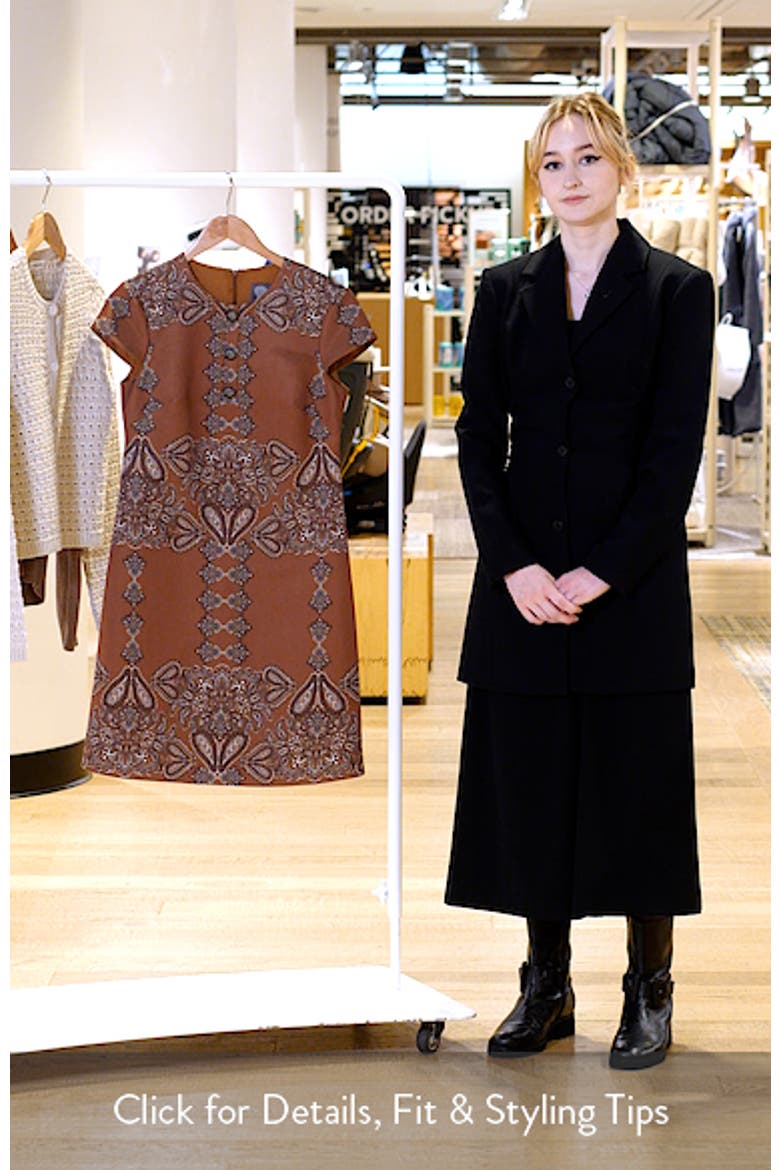 Paisley Print Shift Dress video