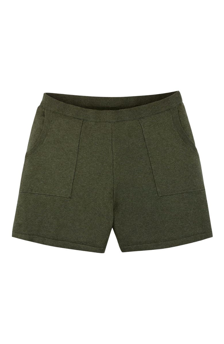 Hope & Henry Womens' Sweater Short, Main, color, Olive Heather