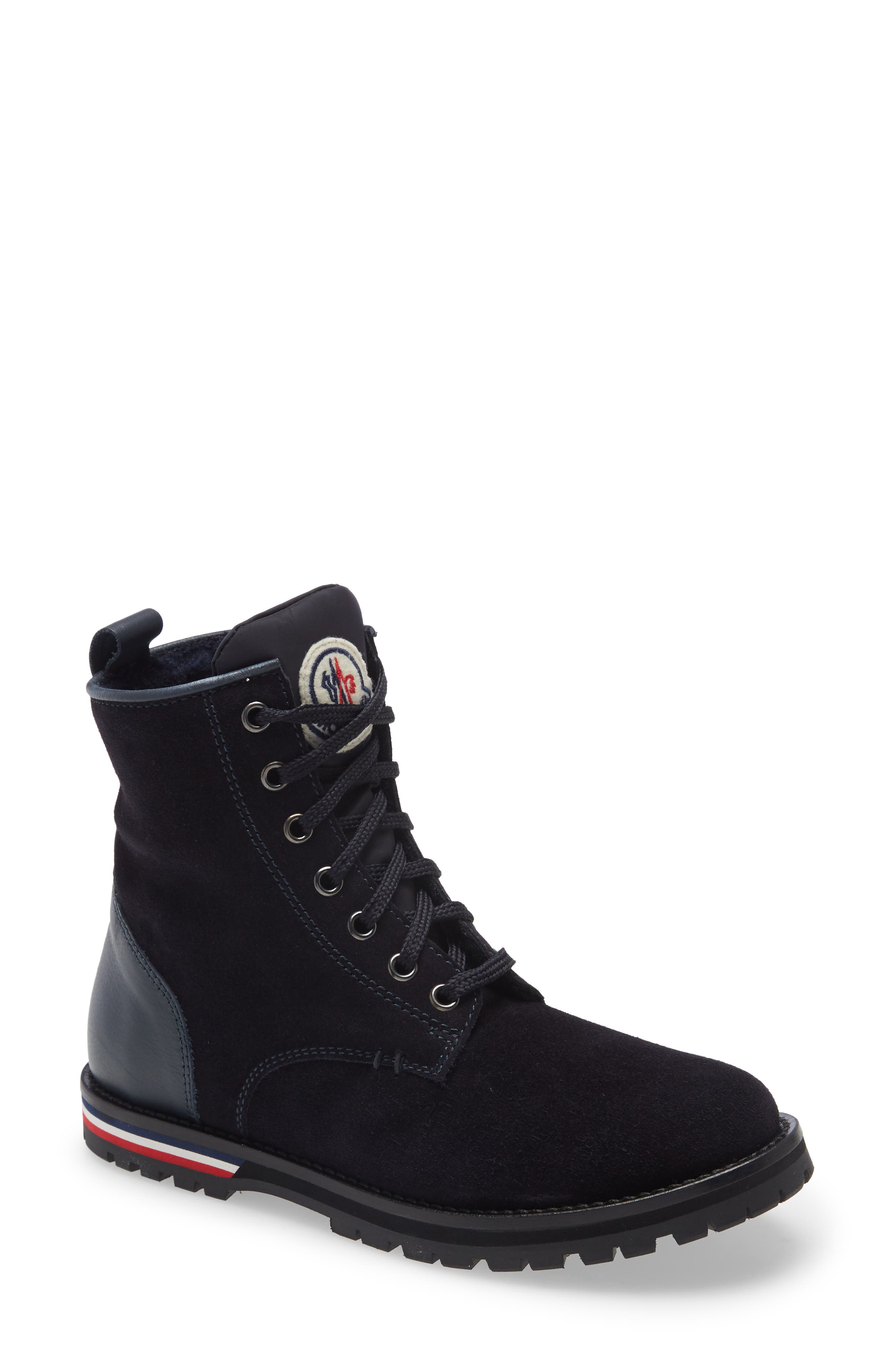 Moncler Malik Faux Shearling Lined Boot, Main, color, 