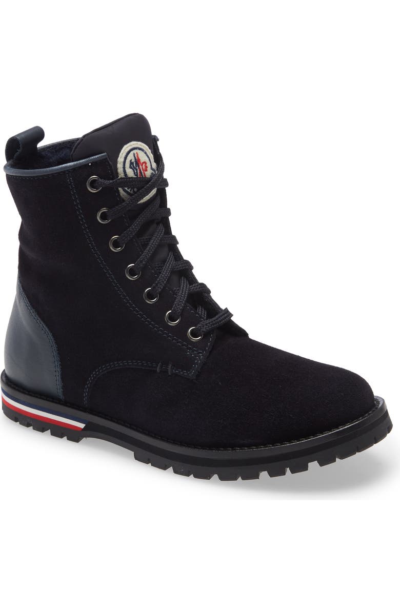 Moncler Malik Faux Shearling Lined Boot, Main, color,