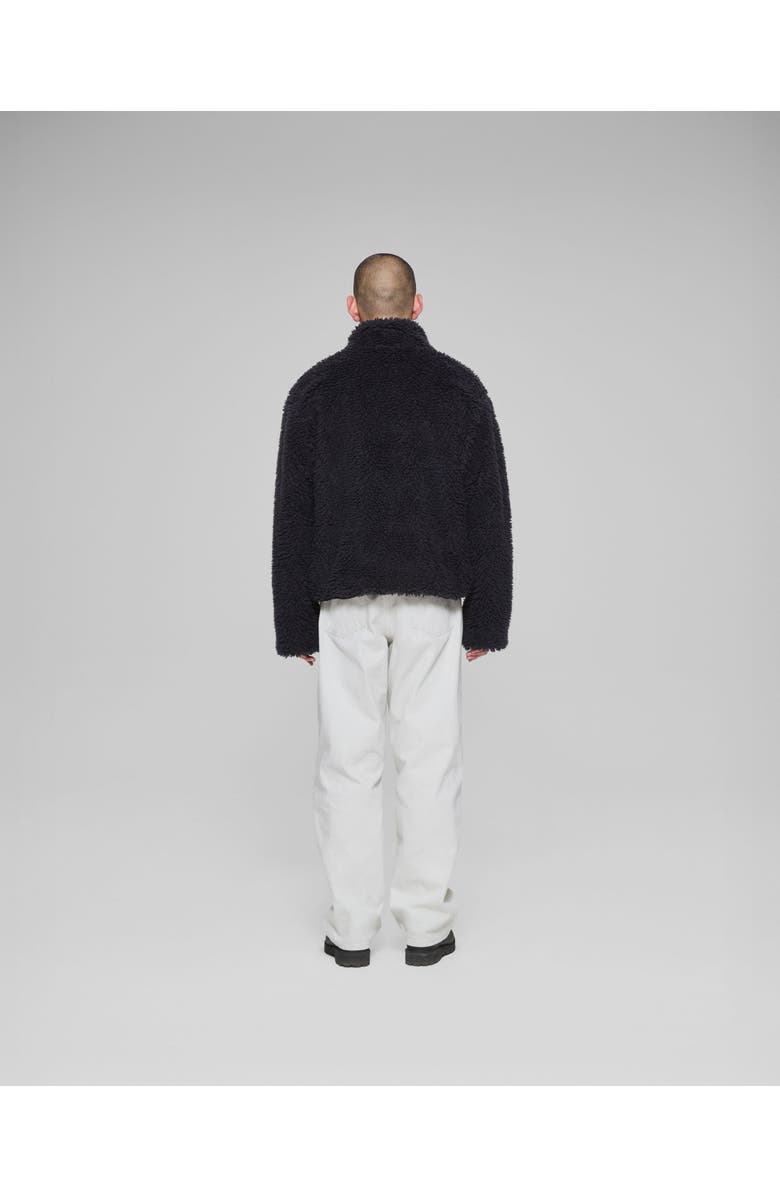 vowels Fleece Jacket, Alternate, color, Charcoal