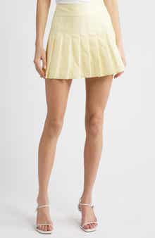 French Connection Sabine Pleated Cotton Twill Miniskirt