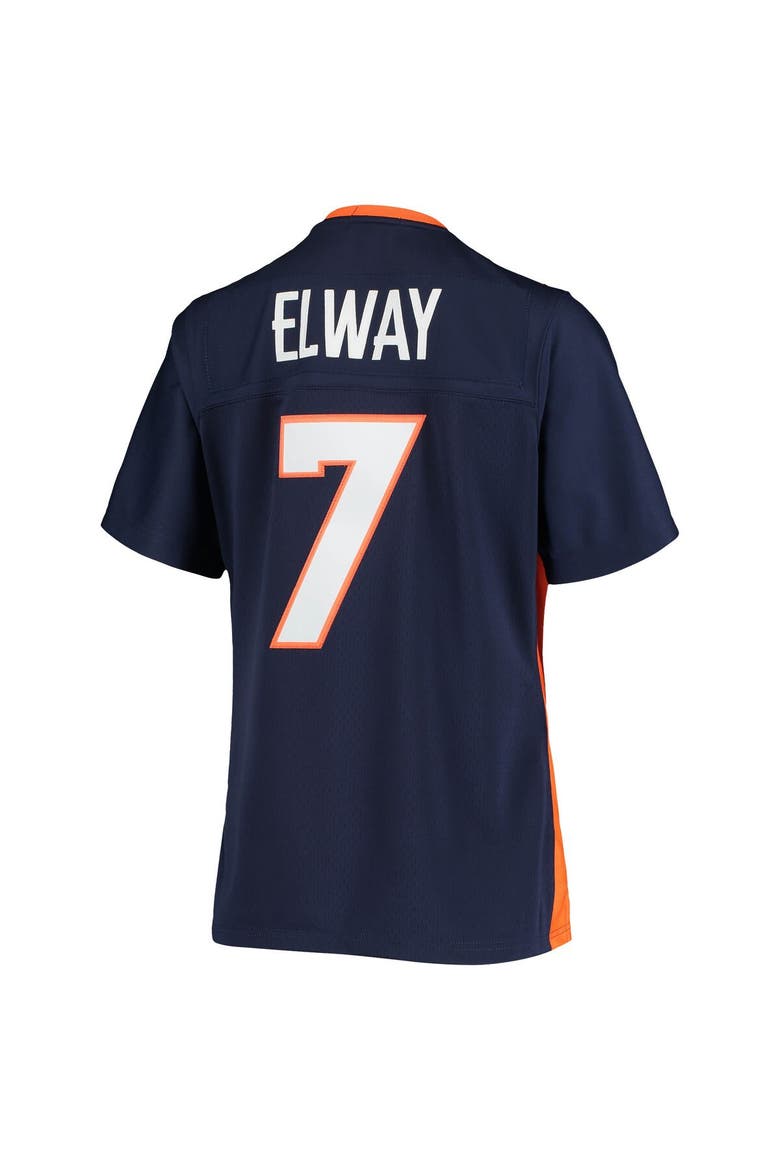 Women's Mitchell & Ness John Elway Navy Denver Broncos Legacy Replica Team Jersey, Alternate, color, Navy